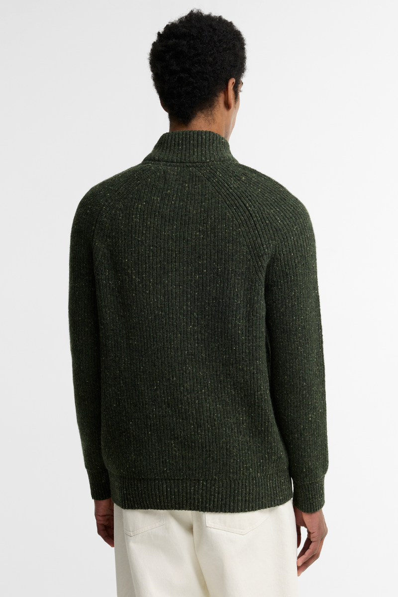 Essentials Fleck Half Zip Jumper