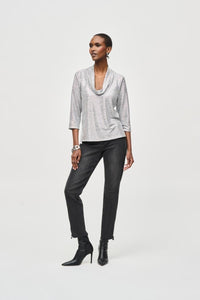 An image of the Joseph Ribkoff Cowl Neck Top