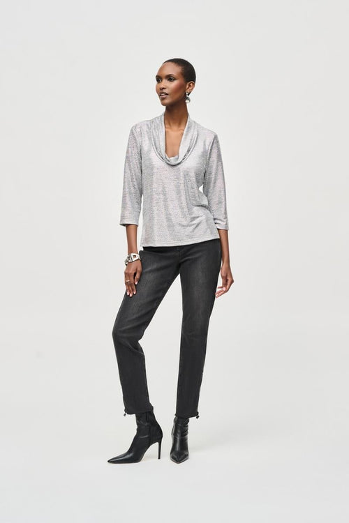 An image of the Joseph Ribkoff Cowl Neck Top