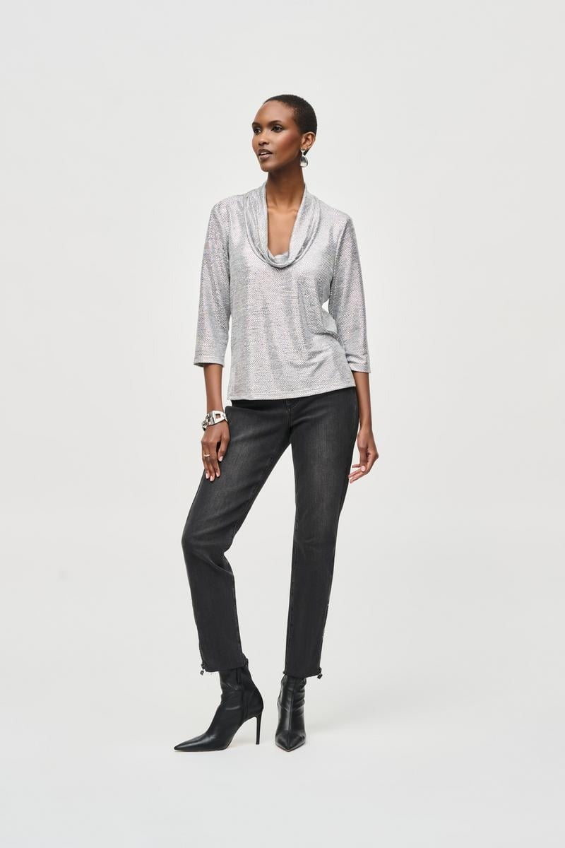 An image of the Joseph Ribkoff Cowl Neck Top