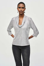 An image of the Joseph Ribkoff Cowl Neck Top