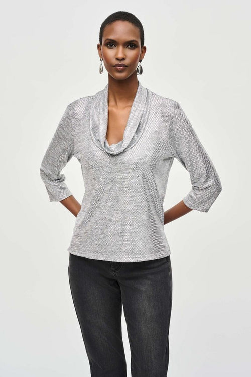 An image of the Joseph Ribkoff Cowl Neck Top