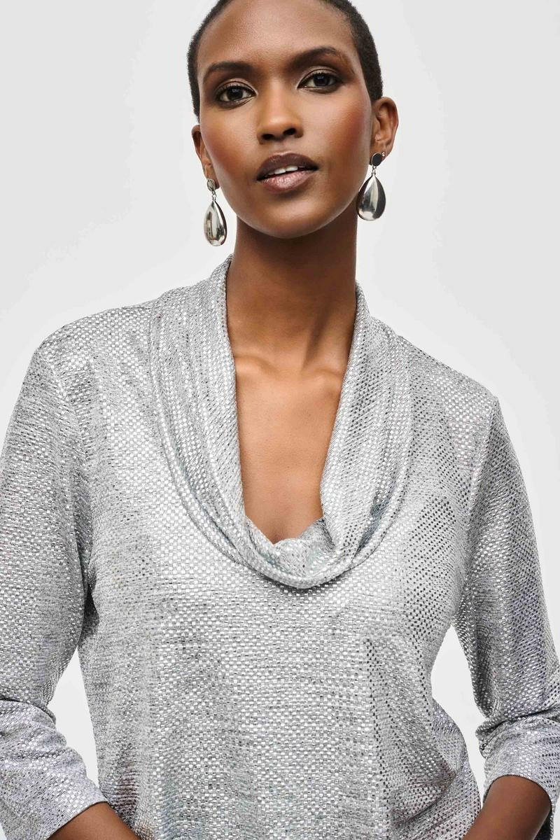 An image of the Joseph Ribkoff Cowl Neck Top