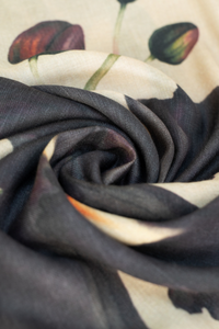 Midnight Orchid Wool Mix Scarf