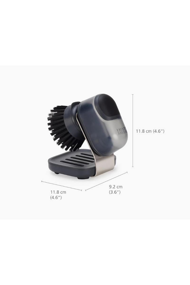 Sinktech Soap-Dispensing Palm Brush With Stand