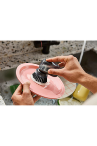 Sinktech Soap-Dispensing Palm Brush With Stand