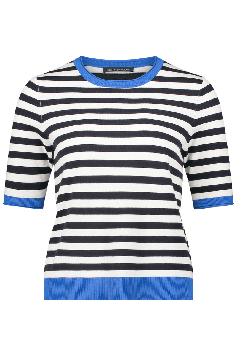 An image of the Betty Barclay Short Sleeve Knitted Sweater