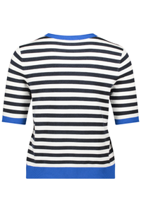 An image of the Betty Barclay Short Sleeve Knitted Sweater