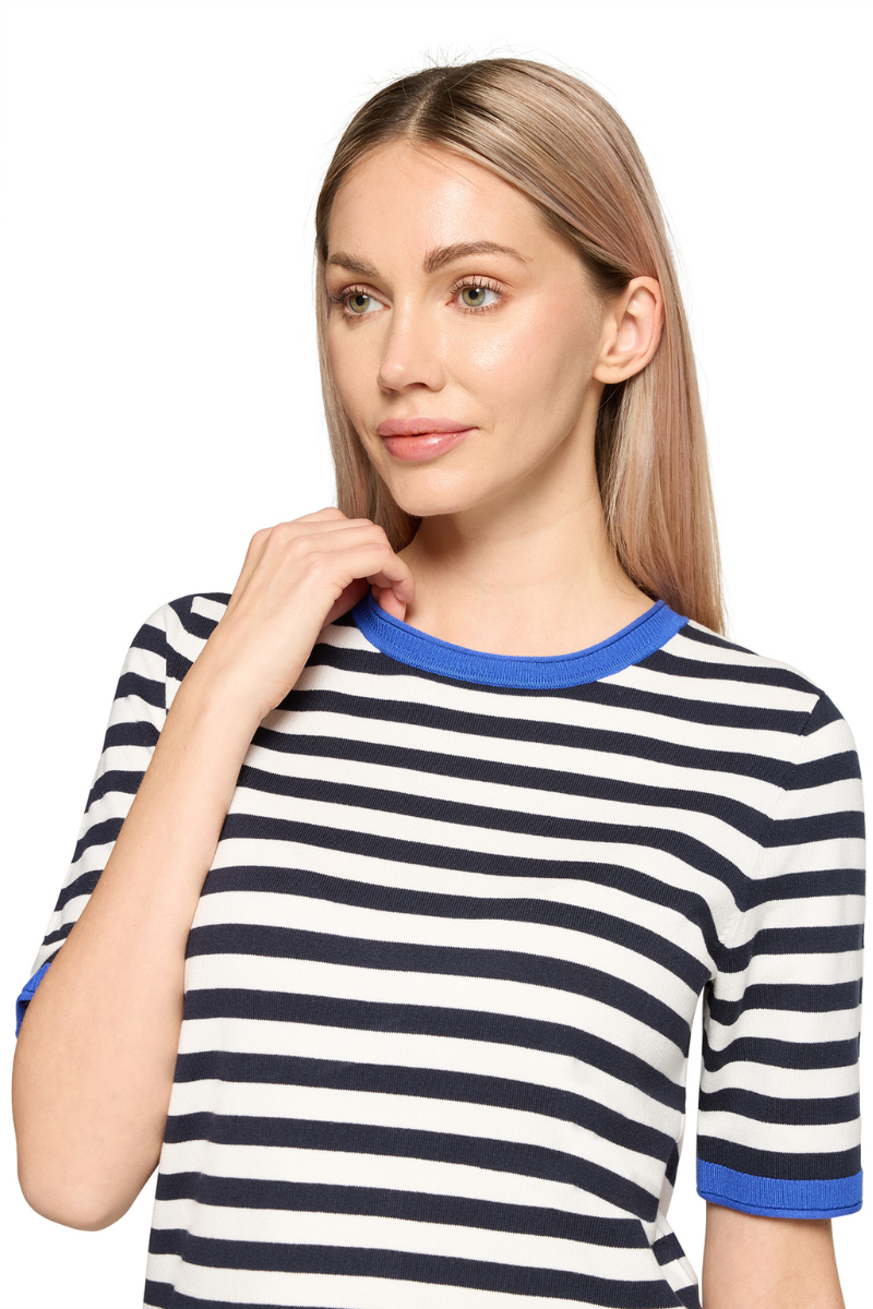 An image of the Betty Barclay Short Sleeve Knitted Sweater