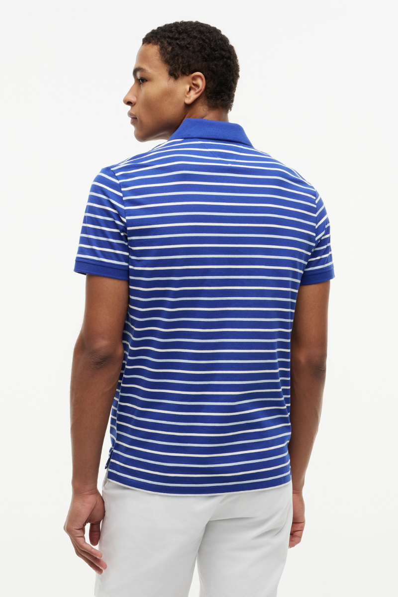 Interlock Stripe Reg Polo