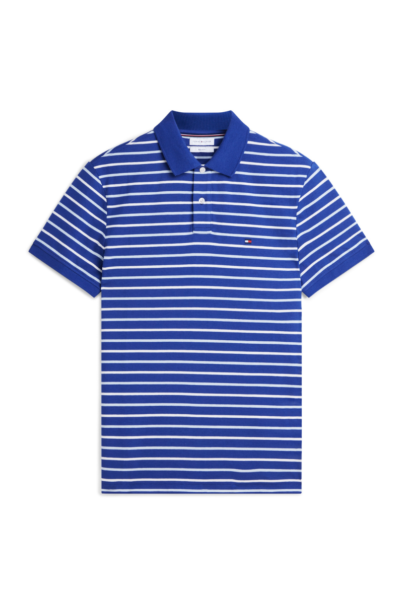 Interlock Stripe Reg Polo
