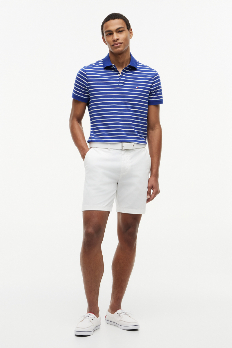 Interlock Stripe Reg Polo