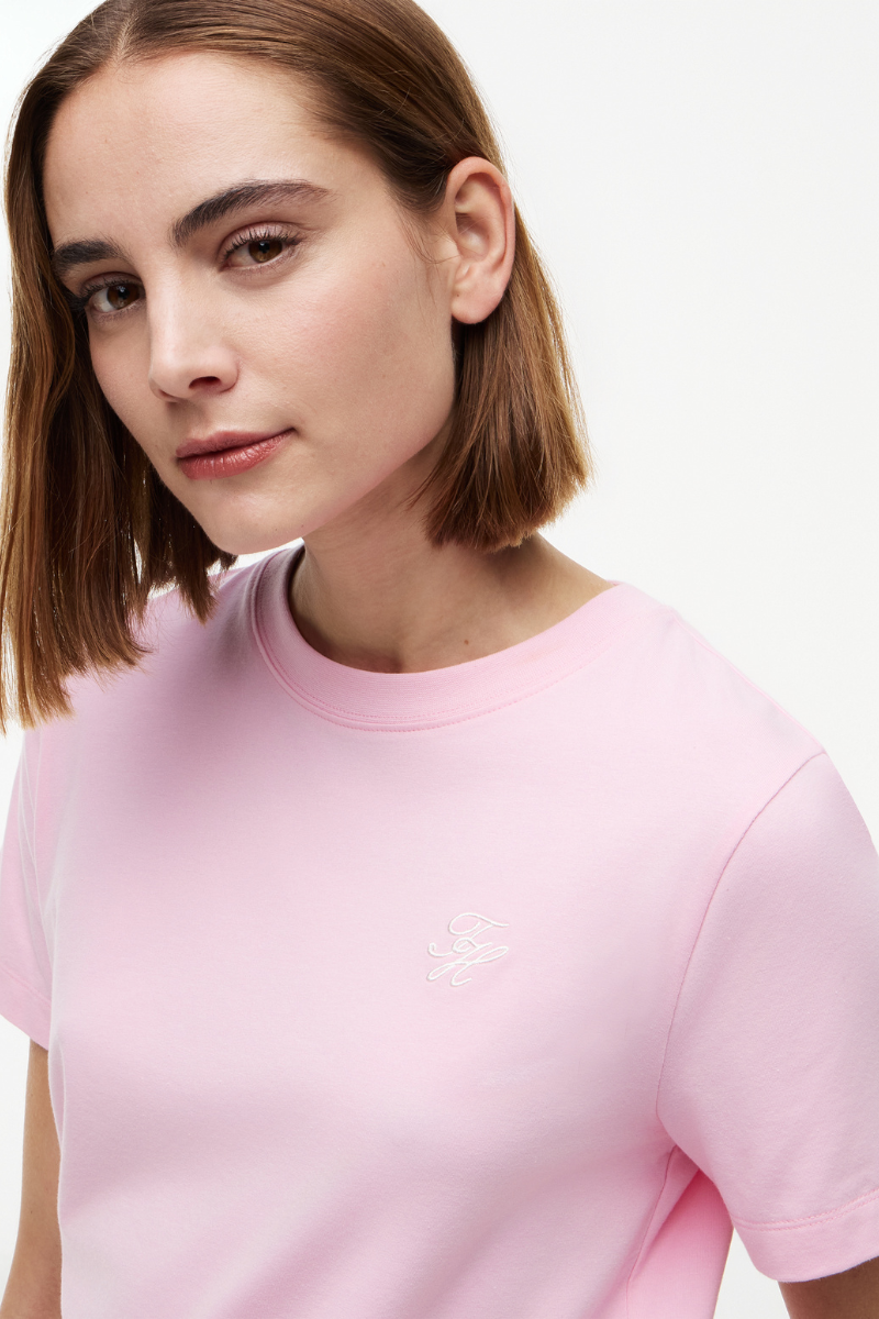Logo Embroidery Crew Neck Tee