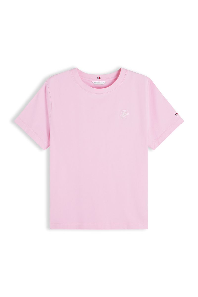 Logo Embroidery Crew Neck Tee