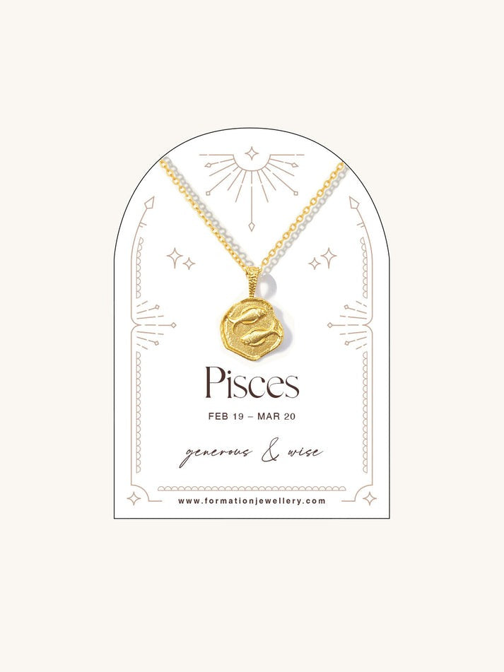 An image of the Formation Jewellery Zodiac Necklace - Pisces