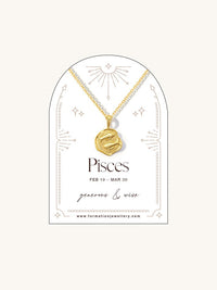 An image of the Formation Jewellery Zodiac Necklace - Pisces