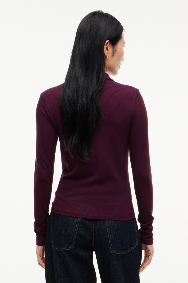 Slim Fit Ribbed Polo Shirt
