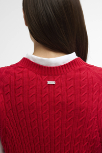 An image of the Barbour Hartland Sleeveless Knitted Jumper