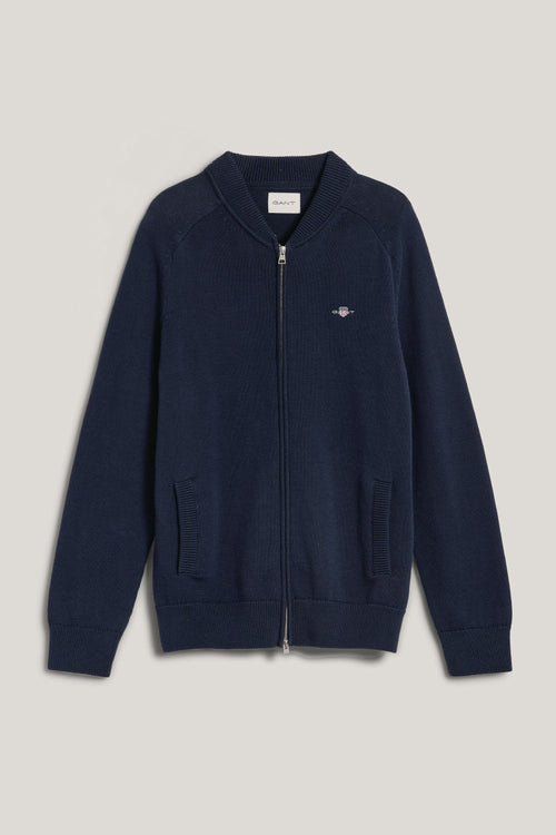 An image of the Gant Casual Cotton Bomber Cardigan