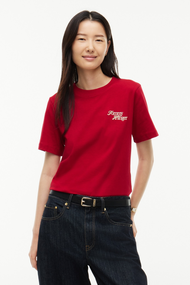 Script Crew Neck T-Shirt