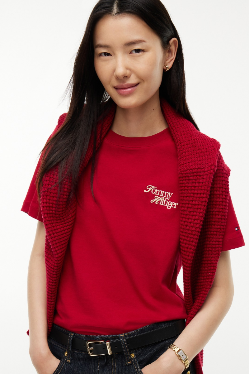 Script Crew Neck T-Shirt