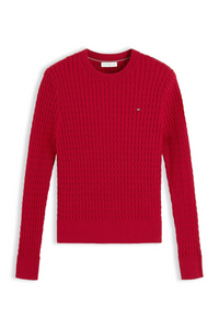 Fine Cable Knit Slim Jumper