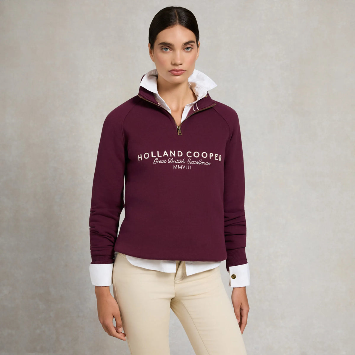 Sporting Goods Zip Henley