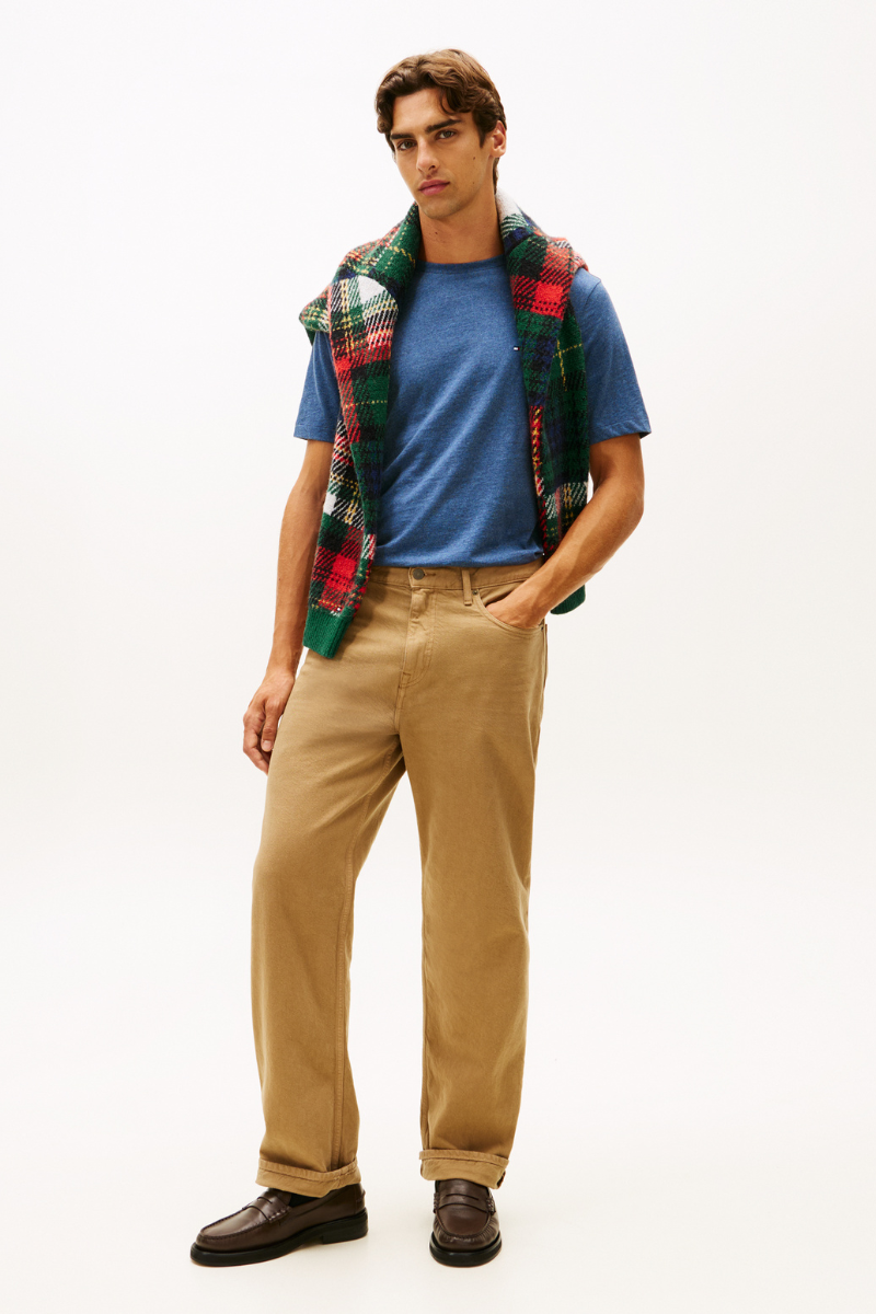 An image of the Tommy Hilfiger Essential Reg Fit Heather Tee