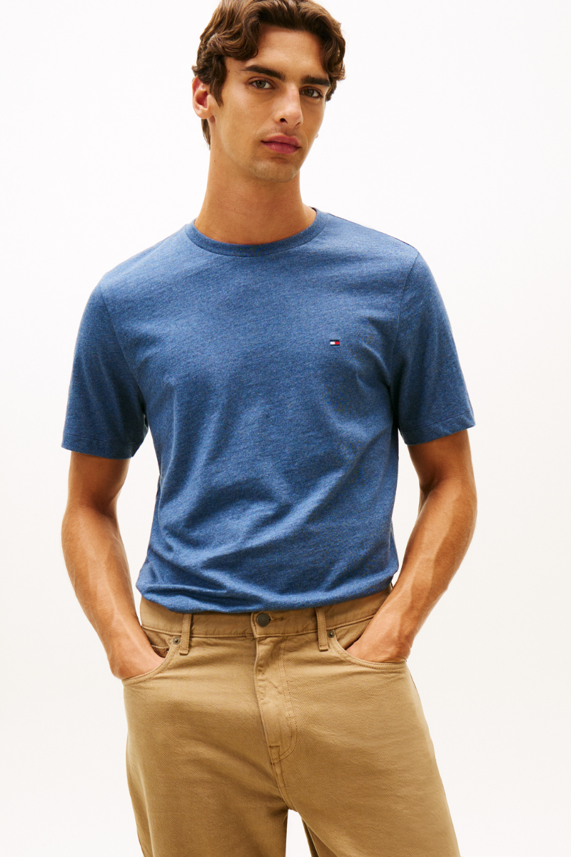 An image of the Tommy Hilfiger Essential Reg Fit Heather Tee