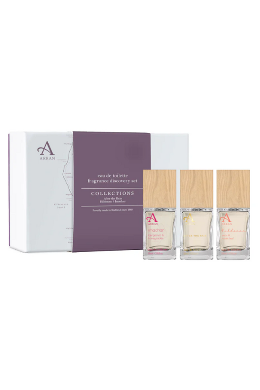 An image of the ARRAN Sense of Scotland Mixed Eau de Toilette Discovery Gift Set.