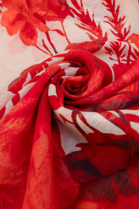 An image of the Powder Linen/Cotton Scarf
