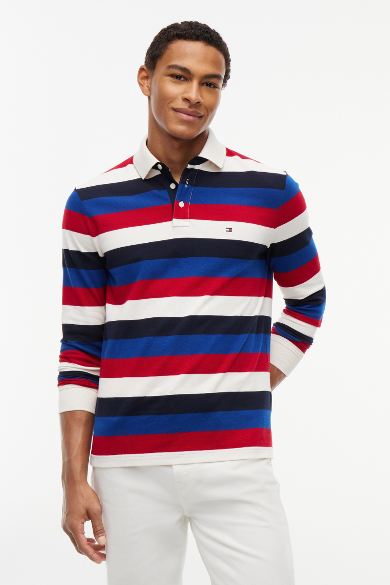 Rugby Stripe Classic Polo