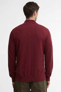 Cotton Quarter Zip Knitted Jumper