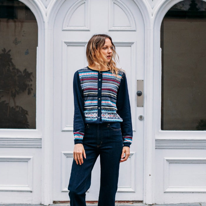 An image of the Eribe Sailor Crew Neck Cardigan