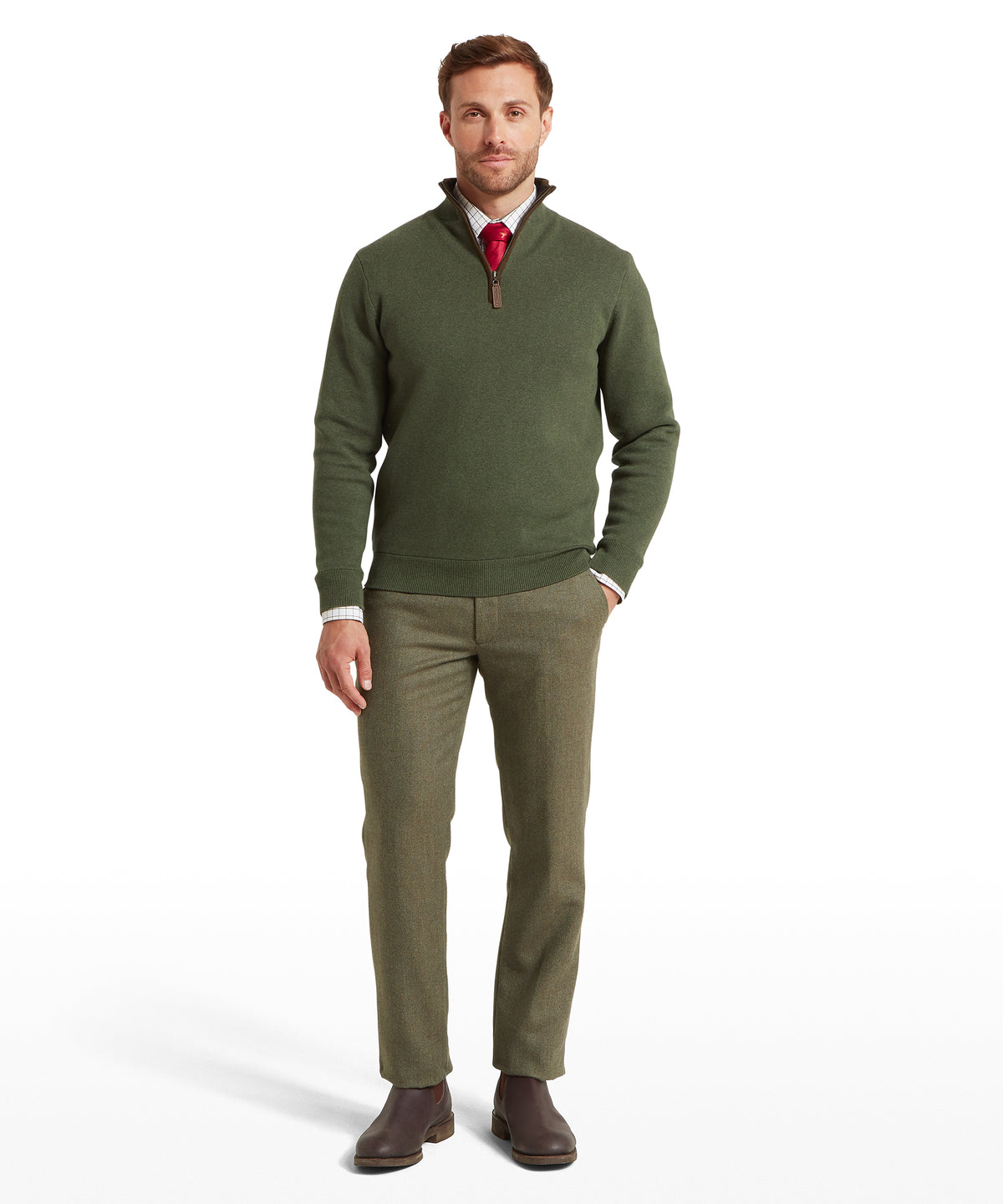 An image of the Schoffel Angus Aerobloc Quarter Zip
