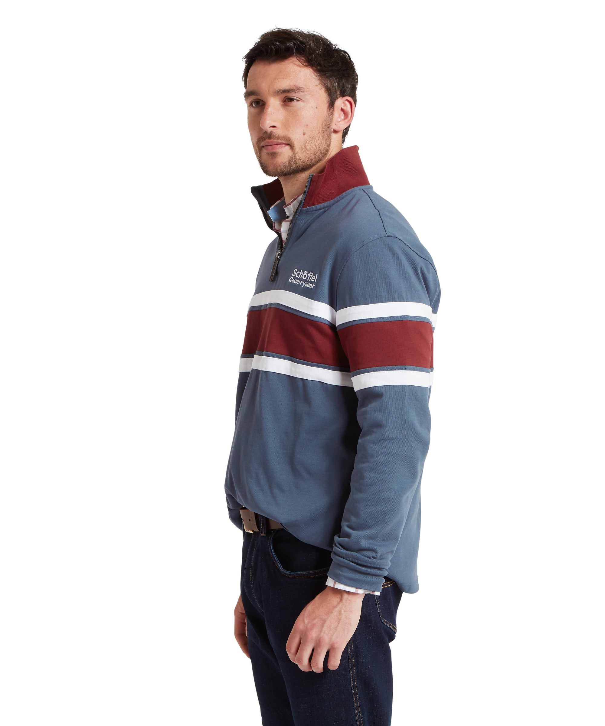 An image of the Schoffel Unisex Exmouth Heritage 1/4 Zip