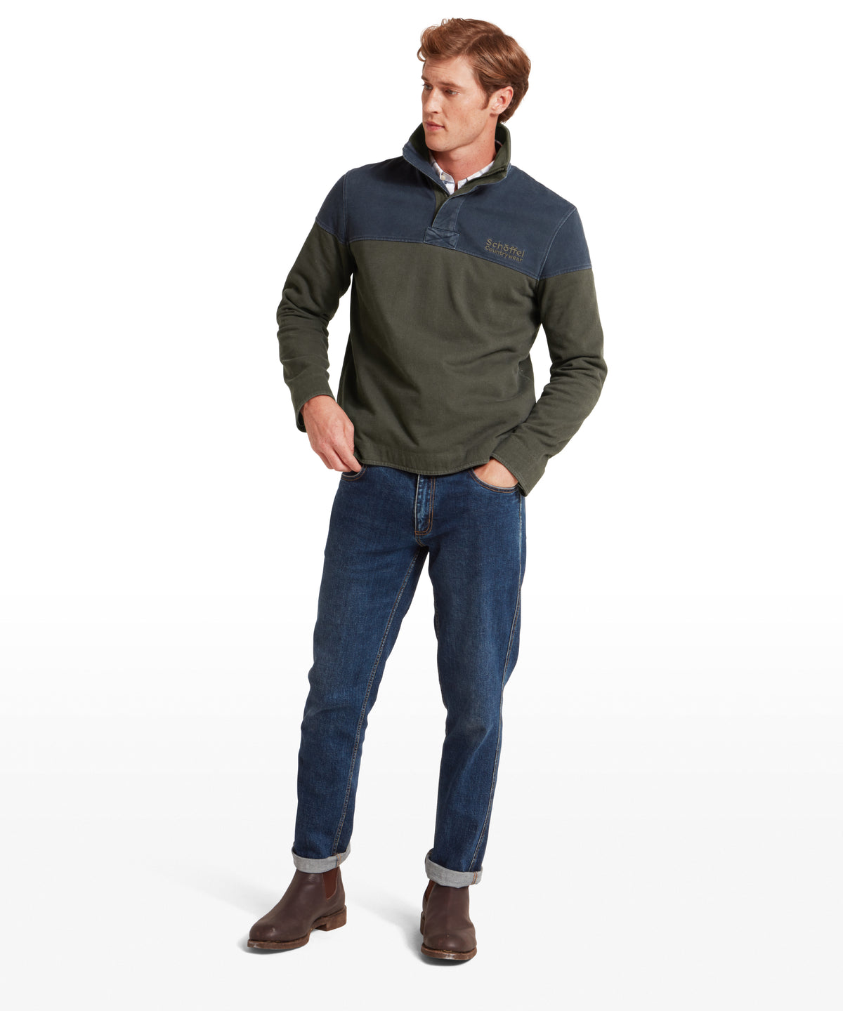 An image of the Schoffel Helford Heritage Sweatshirt
