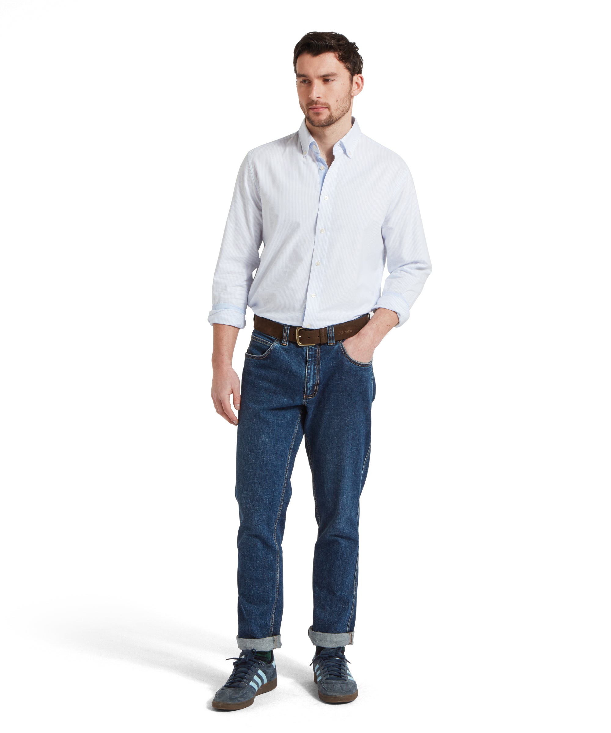 An image of the Schoffel Holt Soft Oxford Tailored Shirt