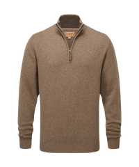 An image of the Schoffel Lewis Lambswool 1/4 Zip Jumper