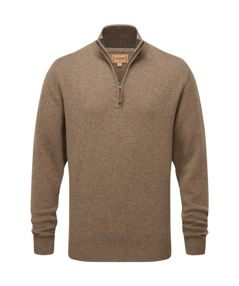 An image of the Schoffel Lewis Lambswool 1/4 Zip Jumper