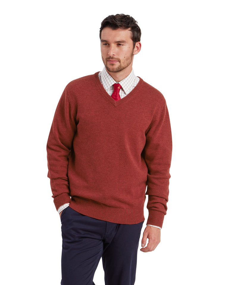An image of the Schoffel Lewis Lambswool V-Neck Jumper