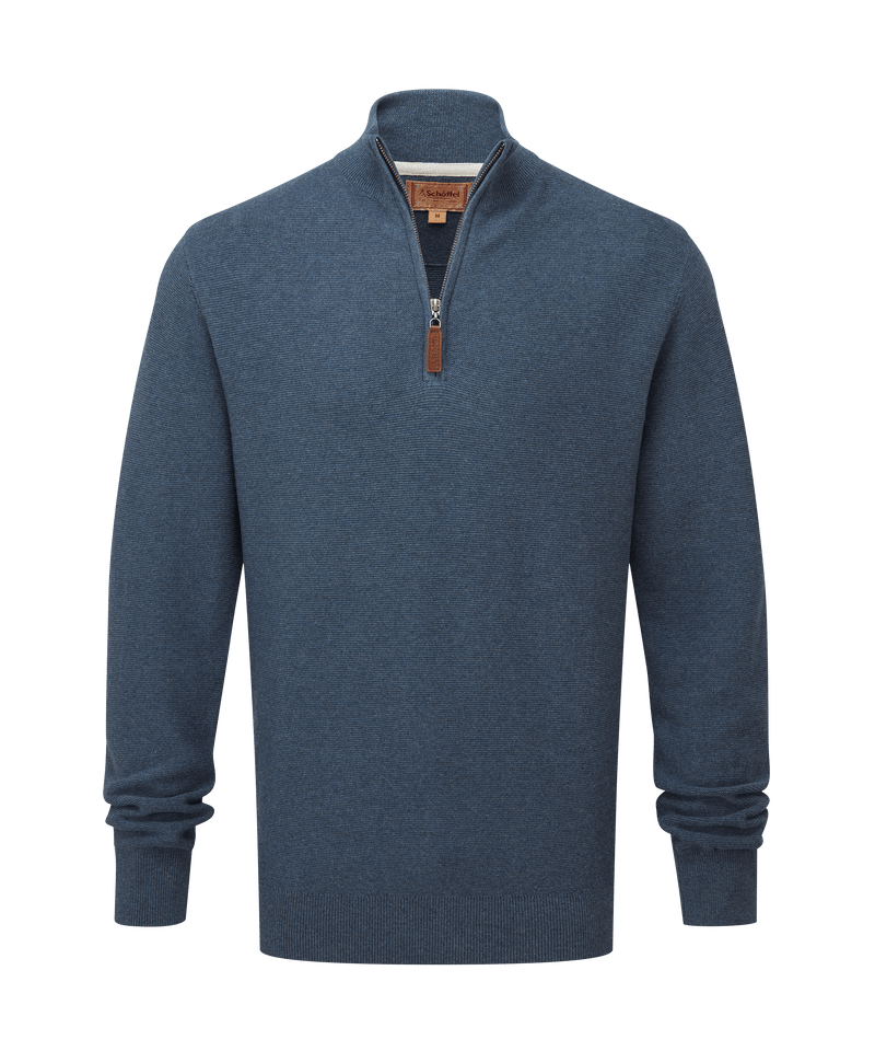 An image of the Schoffel Porthleven 1/4 Zip Jumper