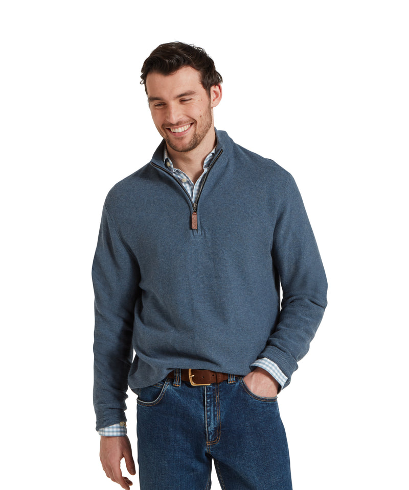 An image of the Schoffel Porthleven 1/4 Zip Jumper