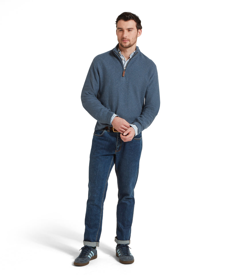 An image of the Schoffel Porthleven 1/4 Zip Jumper