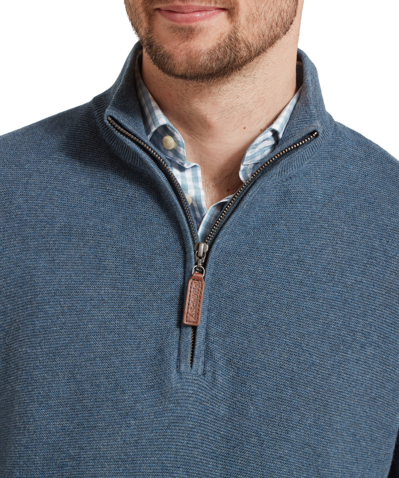An image of the Schoffel Porthleven 1/4 Zip Jumper