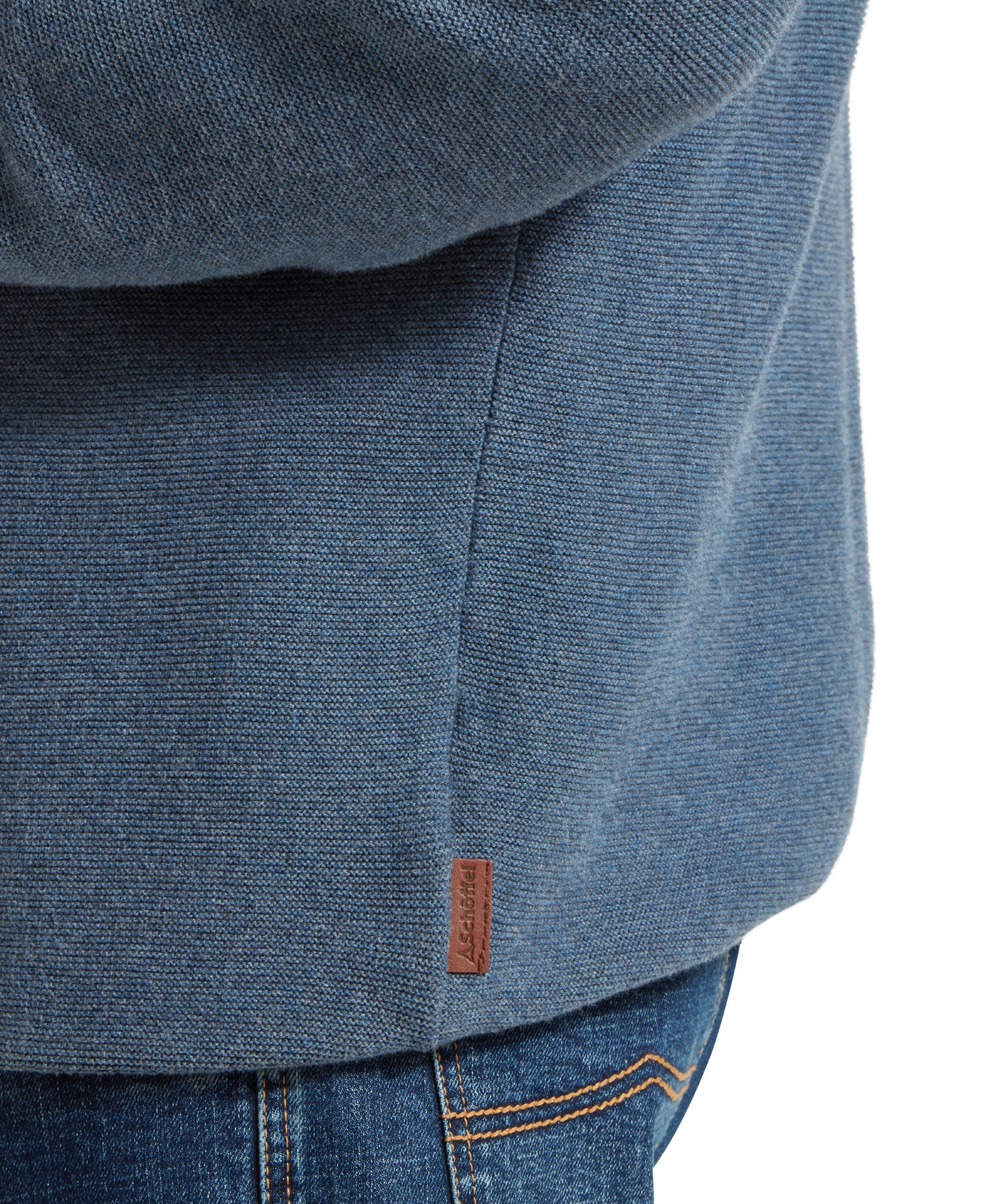 An image of the Schoffel Porthleven 1/4 Zip Jumper