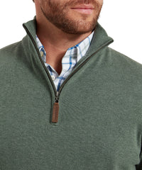 An image of the Schoffel Porthmeor Pima Cotton 1/4 Zip Jumper