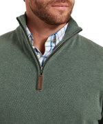 An image of the Schoffel Porthmeor Pima Cotton 1/4 Zip Jumper
