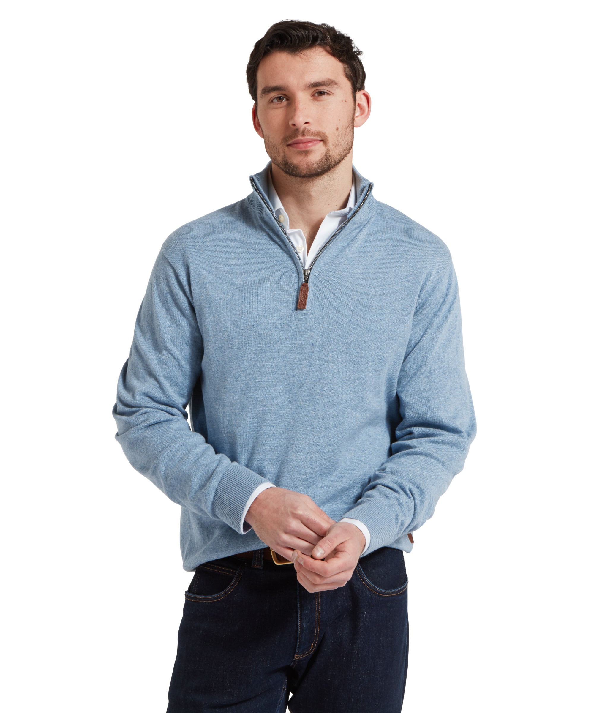 An image of the Schoffel Porthmeor 1/4 Zip Jumper