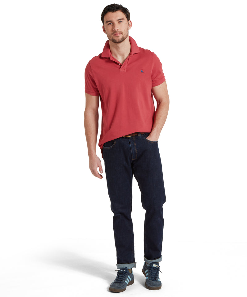 An image of the Schoffel St Ives Garment Dyed Polo Shirt